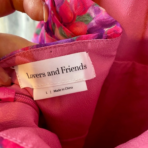 Lovers and Frends Hazel Gown in Liliana Floral Pink Size Large. - Picture 11 of 16